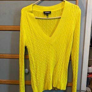 Express V neck long sleeve sweater